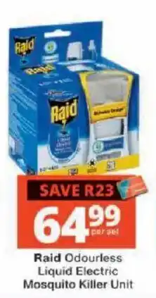 Raid Odourless Liquid Electric Mosquito Killer Unit