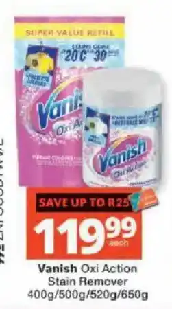 Checkers Vanish Oxi Action Stain Remover offer
