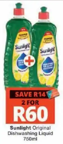 Checkers Sunlight Original Dishwashing Liquid offer