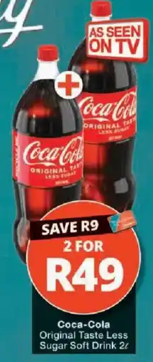 Checkers Coca-Cola Original Taste Less Sugar Soft Drink offer