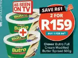 Checkers Clover Butro Full Cream Modified Butter Spread offer