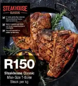 Checkers Steakhouse Classic Man-Size T-Bone Steak offer