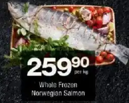 Checkers Whole Frozen Norwegian Salmon offer