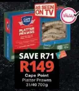 Checkers Cape Point Platter Prawns offer