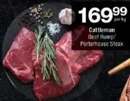 Checkers Cattleman Beef Rump/Porterhouse Steak offer