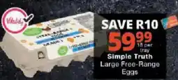 Checkers Simple Truth Large Free-Range Eggs offer