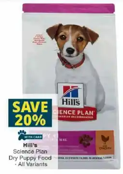 Checkers Hill's Science Plan Dry Puppy Food offer
