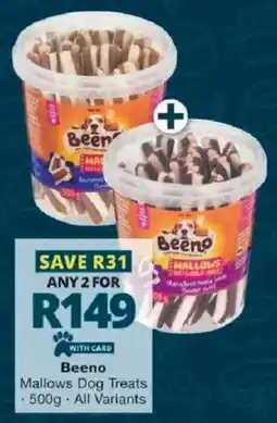 Checkers Beeno Mallows Dog Treats offer