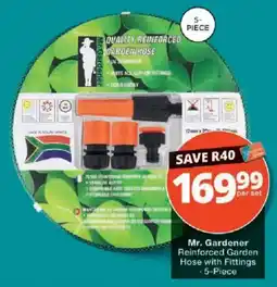 Checkers Mr. Gardener Reinforced Garden Hose with Fittings offer