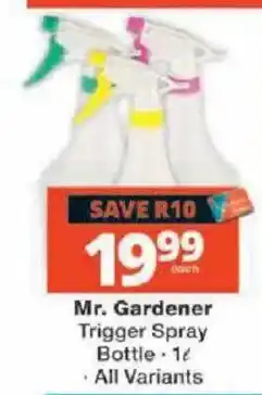 Checkers Mr. Gardener Trigger Spray Bottle offer