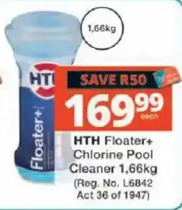 Checkers HTH Floater+ Chlorine Pool Cleaner offer