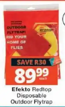 Checkers Efkto Redtop Disposable Outdoor Flytrap offer