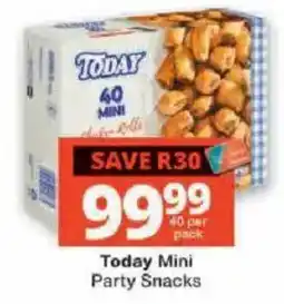 Checkers Today Mini Party Snacks offer