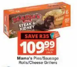 Checkers Mama's Pies Steak & Kidney offer