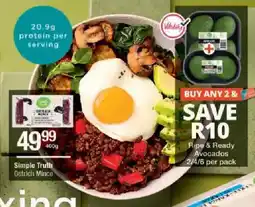 Checkers Simple Truth Ostrich Mince offer