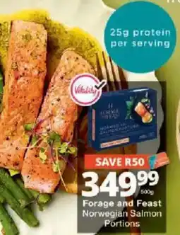 Checkers Forage and Feast Norwegian Salmon Portions offer