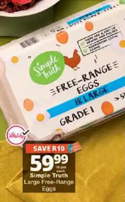 Checkers Simple Truth Large Free-Range Eggs offer