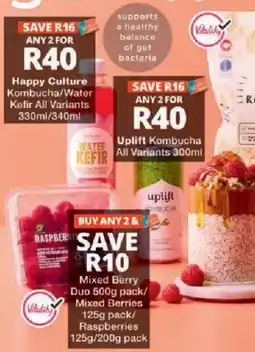 Checkers Happy Culture Kombucha/Water Kefir offer