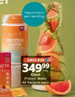 Checkers Gloot Protein Water offer