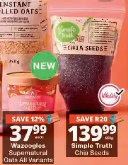 Checkers Wazoggles Supernatural Oats offer