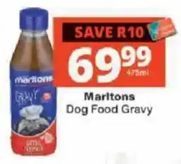 Checkers Marltons Dog Food Gravy offer