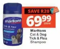 Checkers Marltons Cat & Dog Tick & Flea Shampoo offer