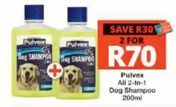Checkers Pulvex All 2-In-1 Dog Shampoo offer