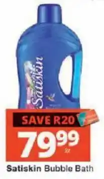 Checkers Satiskin Bubble Bath offer