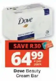 Checkers Dove Beauty Cream Bar offer