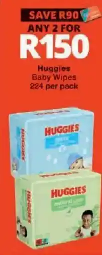 Checkers Huggies Baby Wipes offer