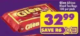 Shoprite Glen African Blend Tea Bags offer
