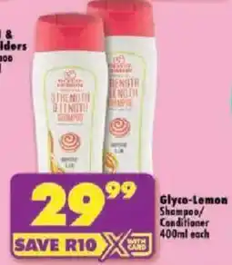 Shoprite Glyco-Lemon Shampoo/Conditioner offer