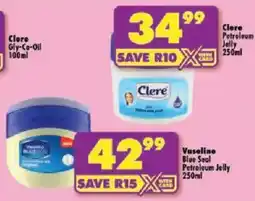 Shoprite Vaseline Blue Seal Petroleum Jelly offer
