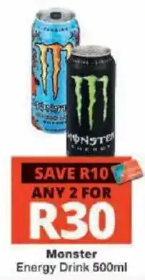 Checkers Monster Energy Drink 500ml offer