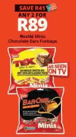 Checkers Nestlé Minis Chocolate Bars Funbags offer