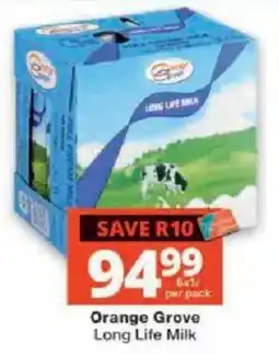 Checkers Orange Grove Long Life Milk offer