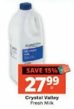 Checkers Crystal Valley Fresh Milk offer
