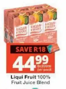 Checkers Liqui Fruit 100% Fruit Juice Blend offer