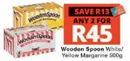 Checkers Wooden Spoon White/ Yellow Margarine offer