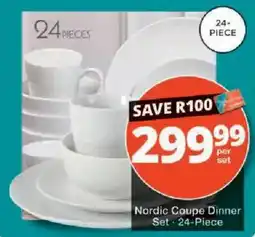 Checkers Nordic Coupe Dinner Set offer
