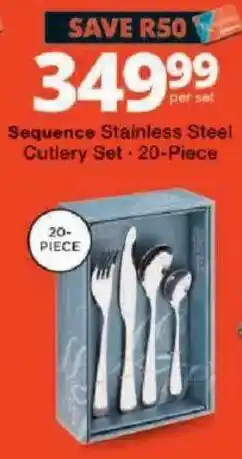 Checkers Sequence Stainless Steel Cutlery Set offer