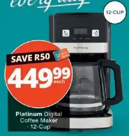 Checkers Platinum Digital Coffee Maker offer