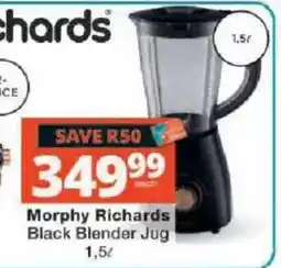 Checkers Morphy Richards Black Blender Jug offer