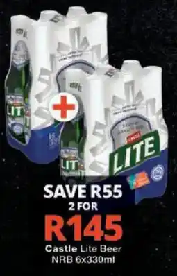Checkers Castle Lite Beer offer