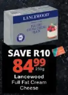 Checkers Lancewood Full Fat Cream Cheese offer