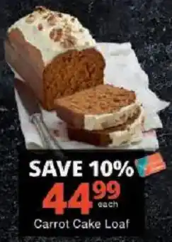 Checkers Carrot Cake Loaf offer