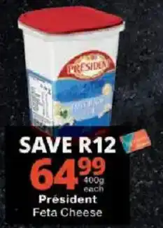Checkers Président Feta Cheese offer