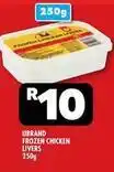 Usave Frozen - frozen chicken livers offer