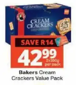Checkers Bakers Cream Crackers offer