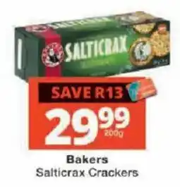 Checkers Bakers Salticrax Crackers offer